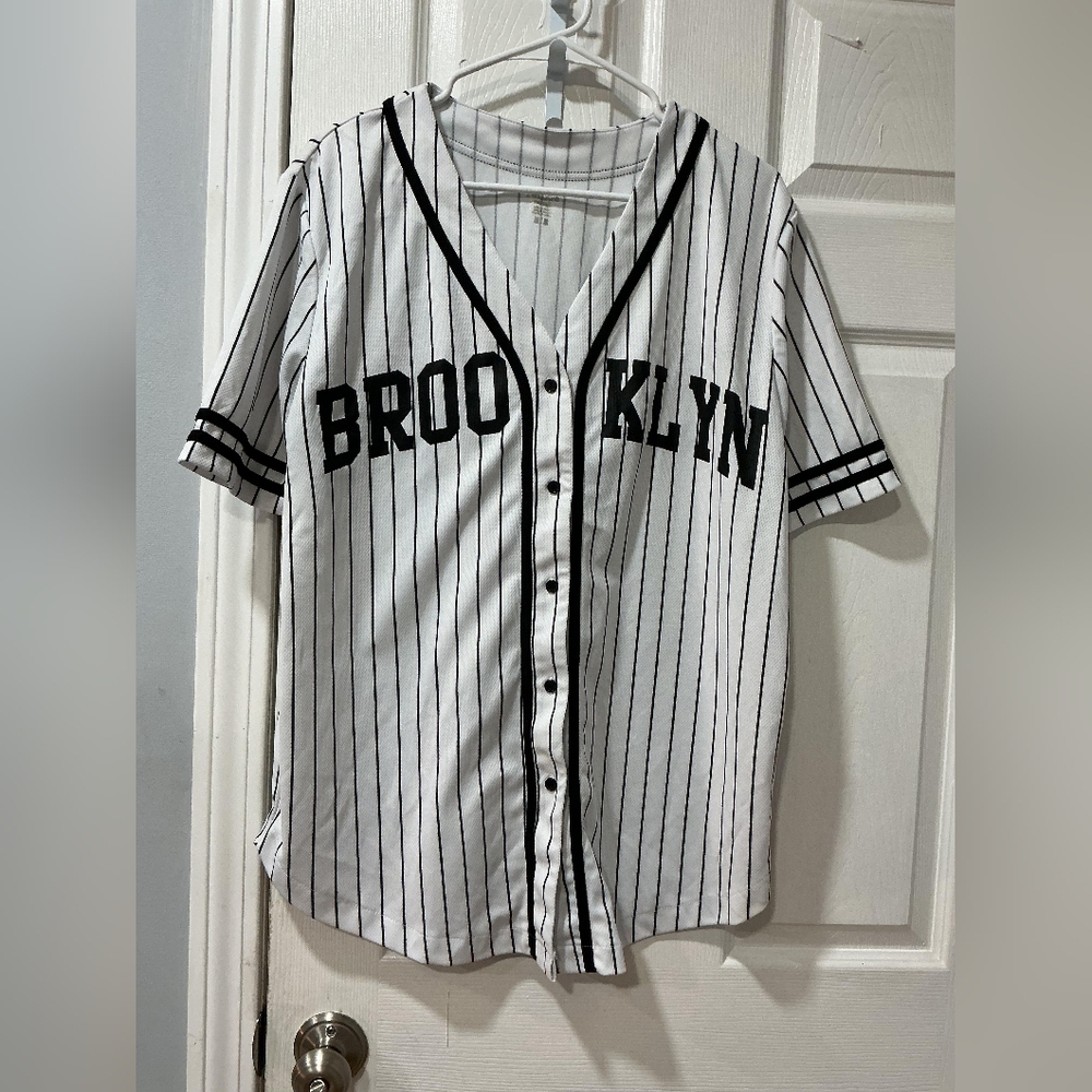 Refuge Athletics Black and White Striped Jersey